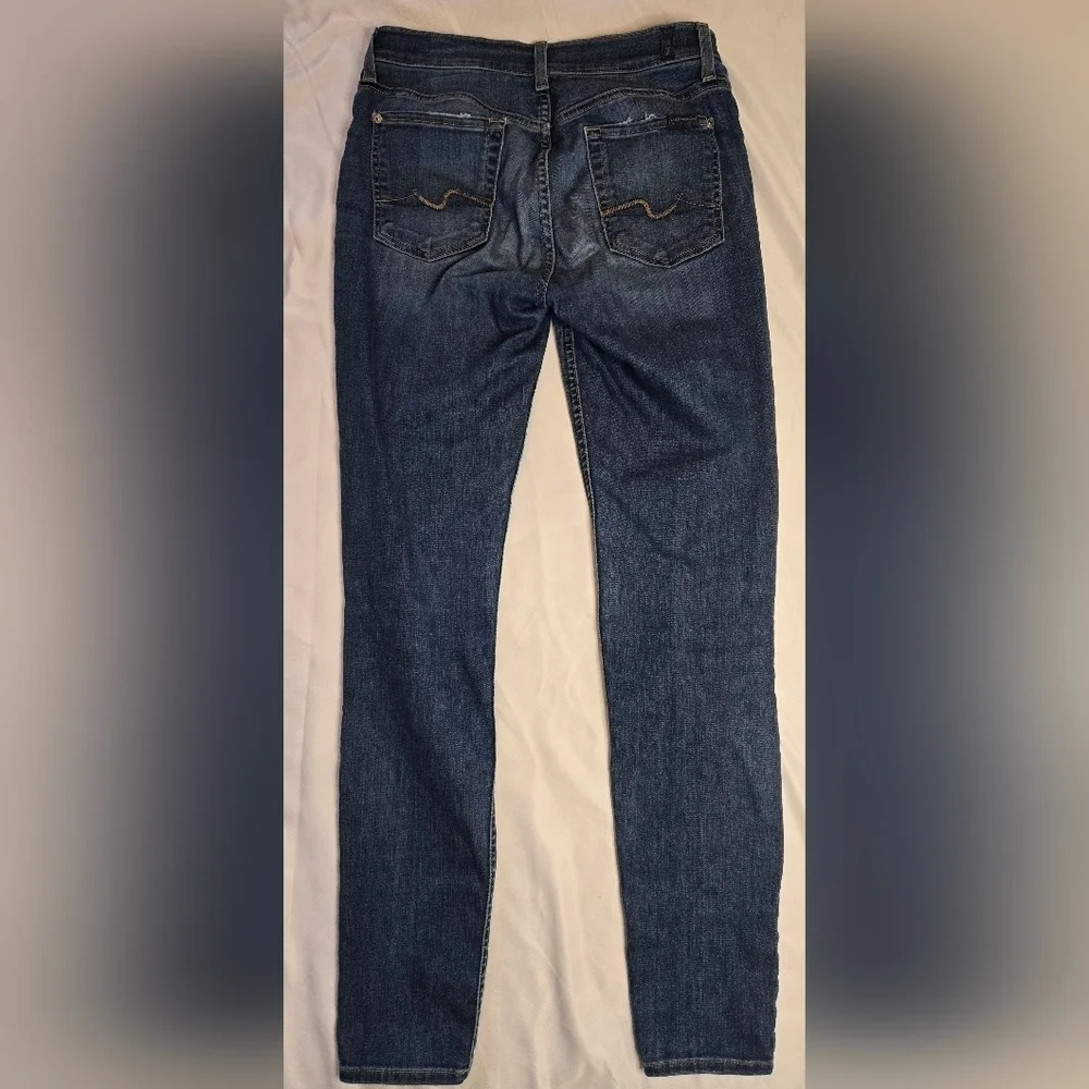 7 For All Mankind Women’s Jeans Size 28 NWOT – Dark Wash Skinny Fit - Picture 6 of 6